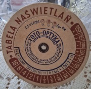 Tablica naświetleń foto