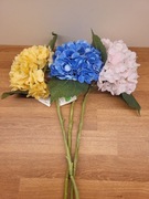 Piękne realistyczne sztuczne kwiaty na drucie Hortensja