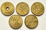 Zestaw 5 monet Mix kilku serii monet okolicznościowych 2 zł Nordic Gold 
