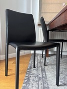 Krzesla ze skory ekologicznej. 6 szt