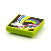 Klocki Lego Tile 2x2 BeatBit Album Rainbows Cloud