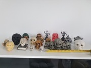 Kolekcja czaszek, ozdoby halloweenowe 