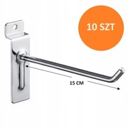 ZAWIESZKA HACZYK HAK PANEL SLATWALL SPACEWALL 4MM - 10 SZT,POLMART 15 CM