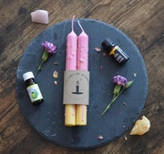 Naturalne świece sojowe z bergamotką i neroli, 20 cm