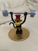 Figurka reklamowa Bullyland WIM DB i bkk ręcznie malowana ze sztangą