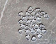 Kamyki kamienie dekoracyjne serduszka serca szkiełka  przezroczyste