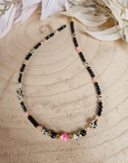 Naszyjnik Choker z Kamieni Naturalnych Onyks Jaspis Dalmatyński Agat Jadeit