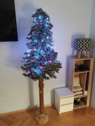 Świąteczna choinka na pniu