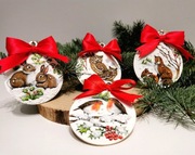 Bombki decoupage zestaw bombek choinkowych 