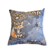 Poszewka dekoracyjna 40x40cm lisy szare