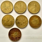 Zestaw 7x 2 zł III RP monety okolicznościowe Klasztory, Kościoły, Pałace 