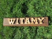 Szyld drewniany dom wesele przyjecie gospodarstwo 