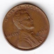 USA 1 cent 1950 r. st. 3/3 - bz
