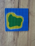 LEGO płytka 16x16 3867p01 z wyspą