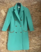 NOIX Sukienka, marynarka zielona ze złotymi dodatkami 38 M komunia 