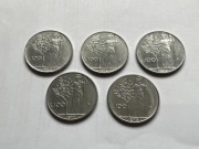 100 lirów 1956-1978 Włochy 5 sztuk