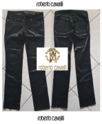 Roberto Cavalli spodnie satyna zdobienia wyszywane cekiny 36/38