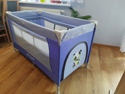 Łóżeczko turystyczne, kojec z dwoma poziomami, moskitiera, torba