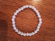 Bransoletka z koralików Prezent Urodziny Chrzest Komunia Święta Ślub 