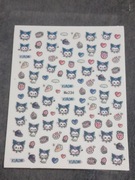 Naklejki na paznokcie samoprzylepne sanrio kuromi 