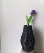 Wazonik na kwiaty czarny 