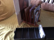 Stojak na płyty gramofonowe transporter kaset 