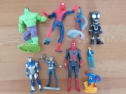 figurki Marvel zestaw 9szt. Spider-Man Hulk Thor Kapitan Ameryka Cz.Pantera