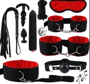Zestaw 12  akcesoria BDSM WALENTYNKI Kajdanki 
