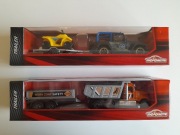 Majorette Trailer zestaw Jeep Wrangler / Mack Granite zestaw BOX