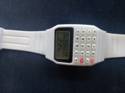 Zegarek z kalkulatorem bialy