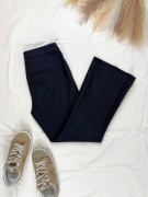 Czarne spodnie damskie w kant Filippa K z wełną XS/34 proste na co dzień