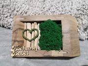 Prezent Dzień Babci i Dziadka, obraz z mchem 