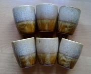 Mirostowice Zośka z pianką 6 sztuk kubek bez ucha porcelit A. Sadulski PRL