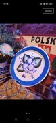 Ręcznie malowany talerz dekoracyjny – Błękitna Elegancja