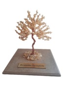 KAMEO Drzewko Szczęścia Jadeit miodowy 16cm (1725)