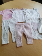 Legginsy, bluzki Mothercare i inne komplet 9-12M