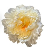 Sztuczna piwonia – duża główka kremowo-pomarańczowa