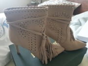 Botki beżowe  Gino Rossi