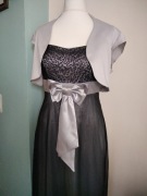 Sukienka szaro-czarna M