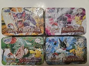 Karty pokemon metalowa puszka.