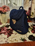 Plecak miejski. Plecak handmade. Plecak szydełko.