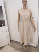 Sukienka elegancka z bawełny, asymetryczny dół L36