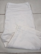 Marks Spencer białe spodenki damskie M 42 przed kolano wysoki stan 