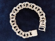 Bransoleta męska srebrna 