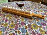 DESKA DO JAJEK 10szt Z UCHWYTEM SOLIDNA WIELKANOC RĘCZNIE WYKONANA KOLORY