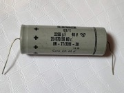 Kondensator elektrolityczny 2200uF/40V  UNITRA ELWA