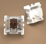 Przycisk GATERON, brązowy, nacisk 55g, kompatybilny z Cherry MX