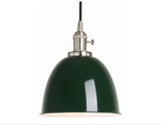 Wisząca Lampa Industrialna Vintage Metalowy Klosz – Ciemnozielona