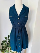 Sukienka damska letnia szmizjerka House Brand XS 34 z guzikami paskiem