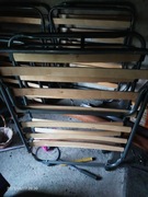 Łóżko polowe, metalowe